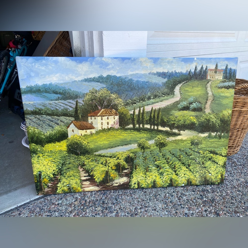 Painted canvas